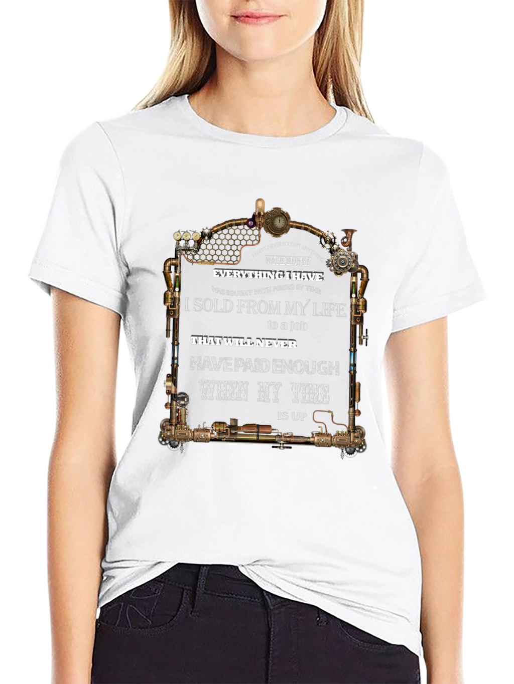 Steampunk Time T-Shirt - Lifes Value