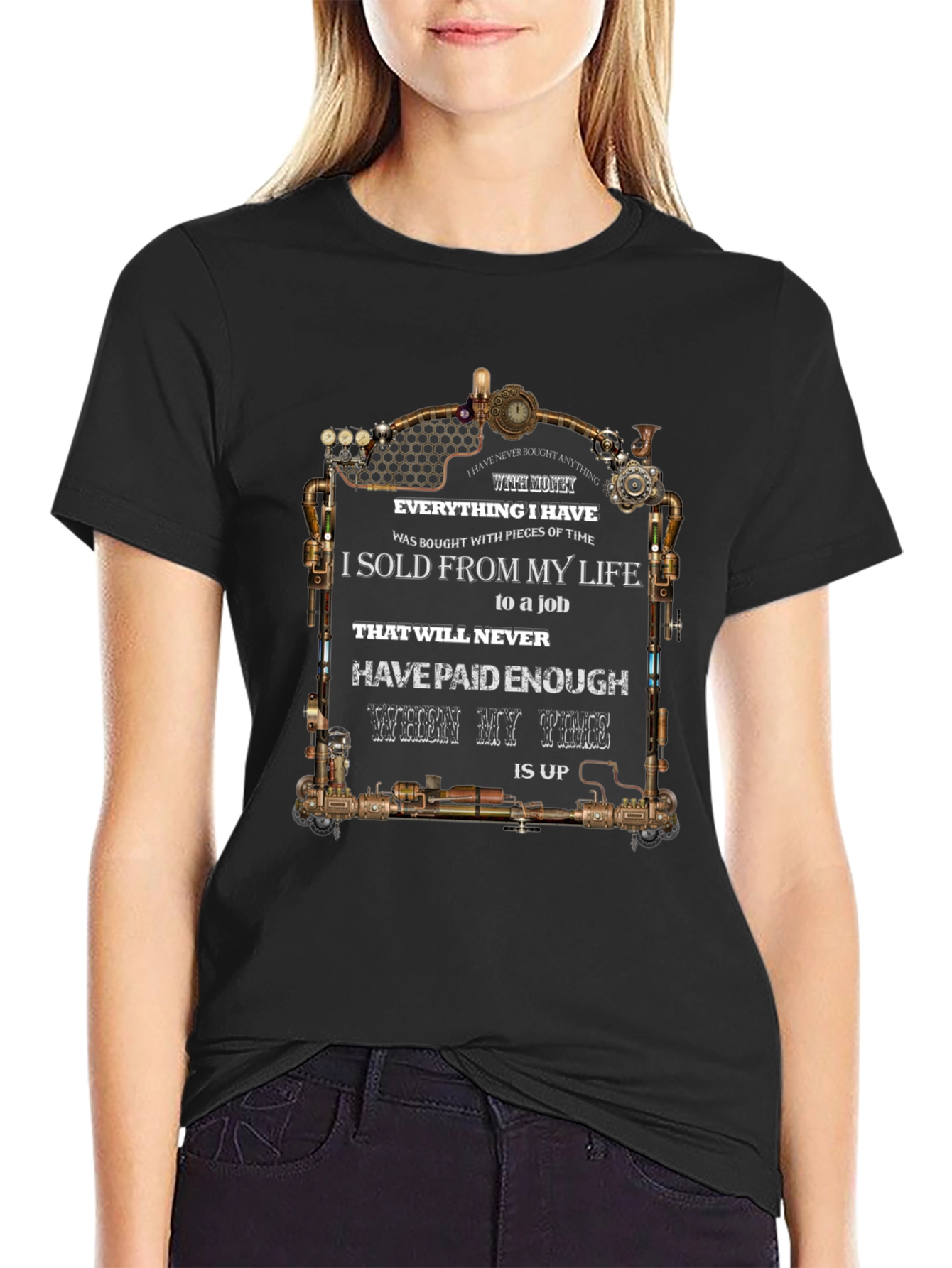 Steampunk Time T-Shirt - Lifes Value