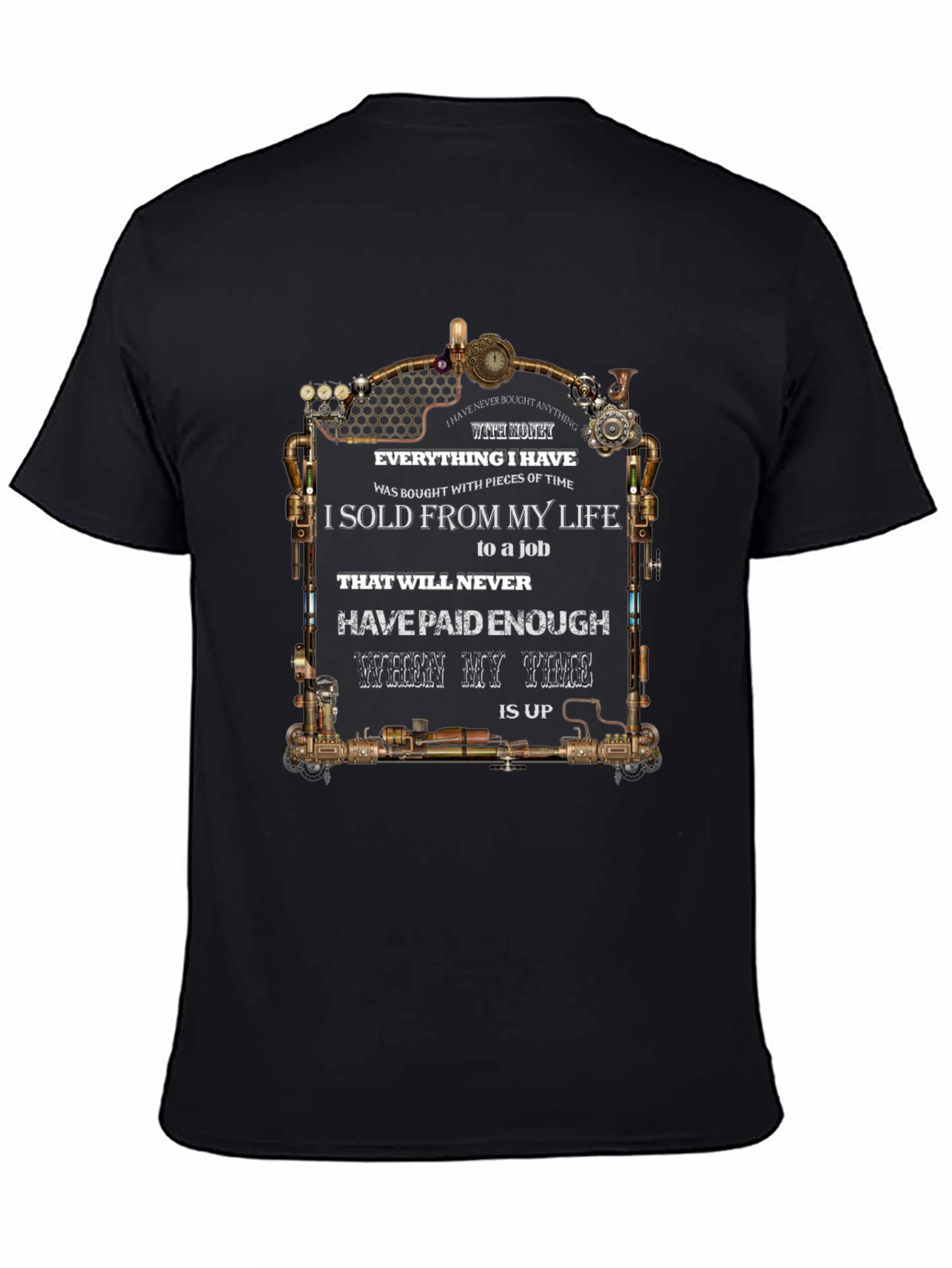 Steampunk Time T-Shirt - Lifes Value