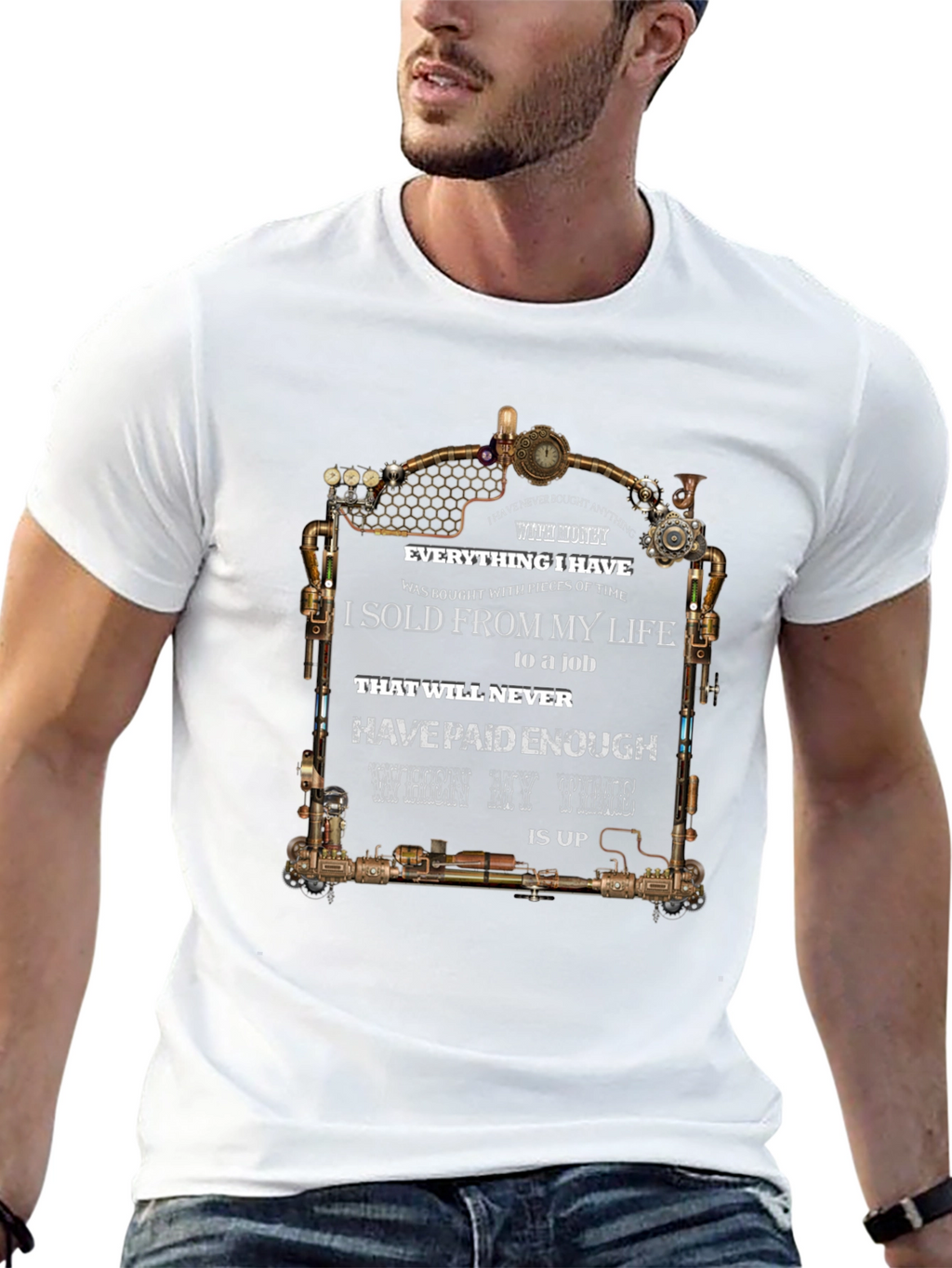 Steampunk Time T-Shirt - Lifes Value
