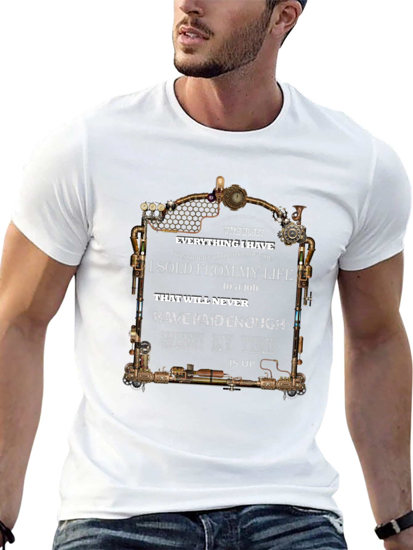 Steampunk Time T-Shirt - Lifes Value