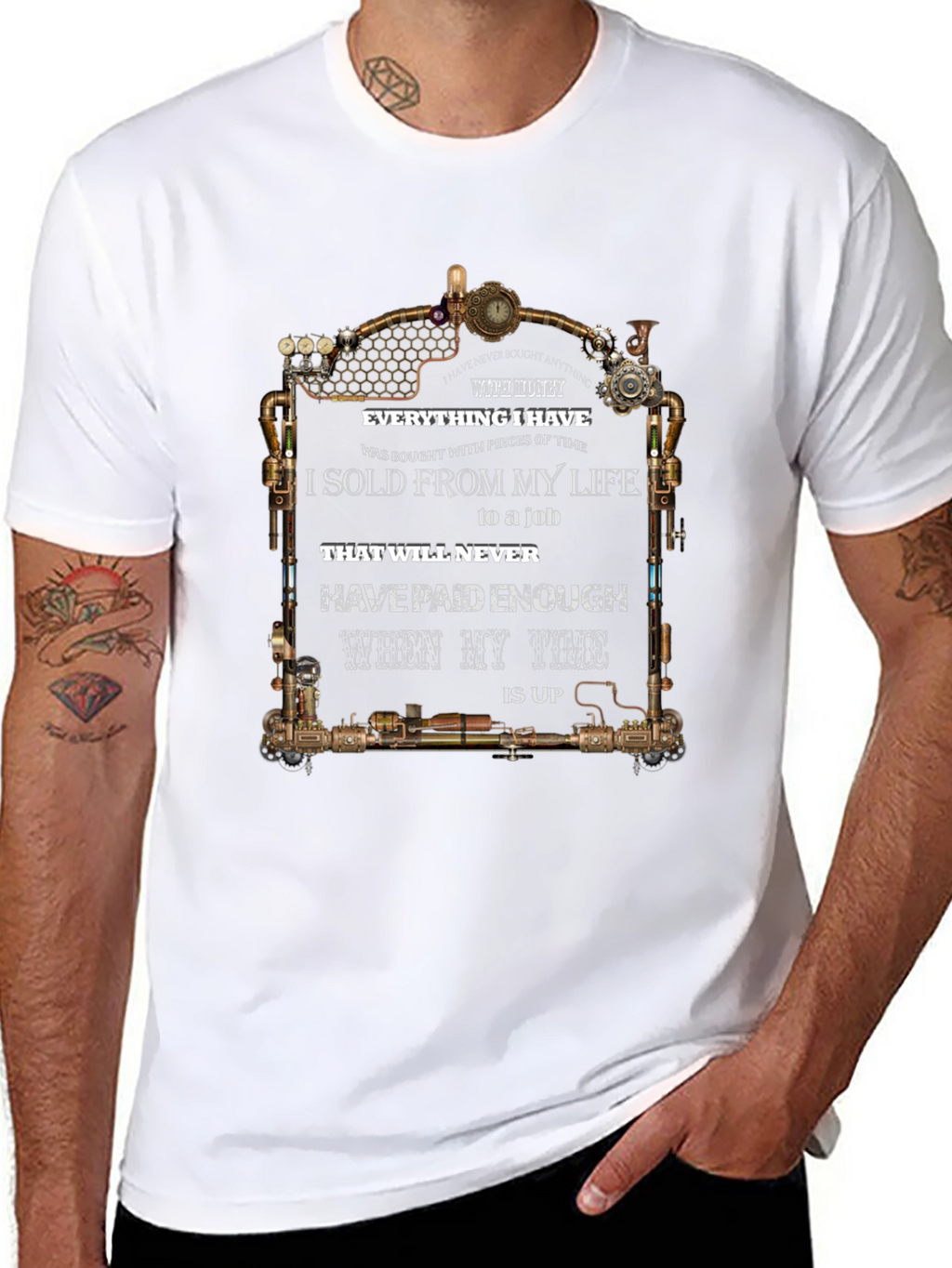 Steampunk Time T-Shirt - Lifes Value