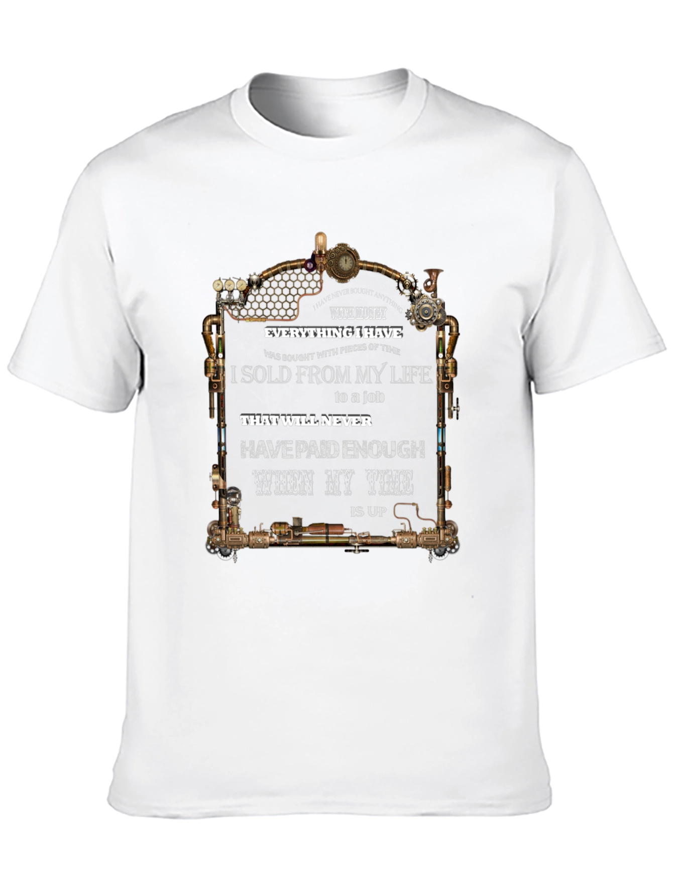 Steampunk Time T-Shirt - Lifes Value