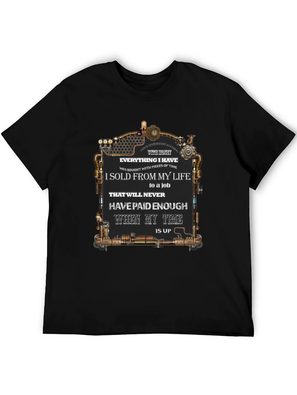 Steampunk Time T-Shirt - Lifes Value