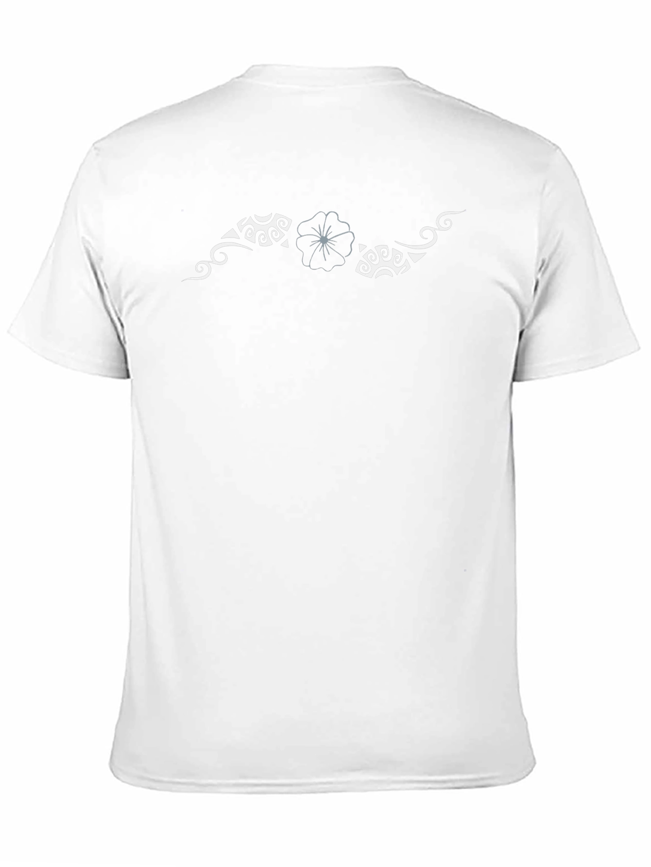 Tribal Flower Black T-Shirt