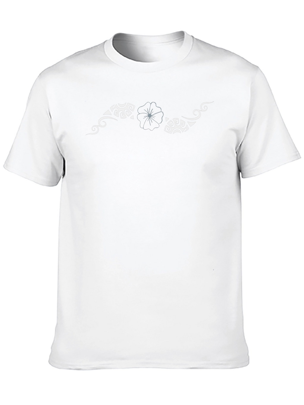 Tribal Flower Black T-Shirt