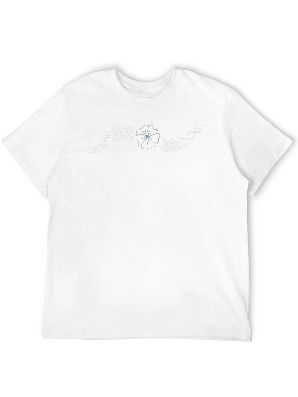 Tribal Flower Black T-Shirt