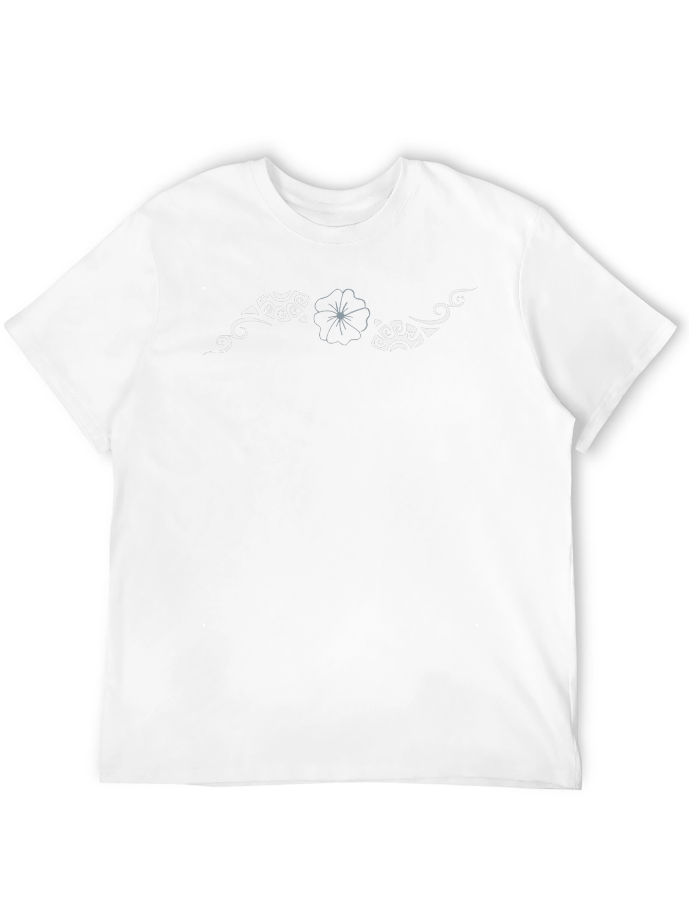 Tribal Flower Black T-Shirt