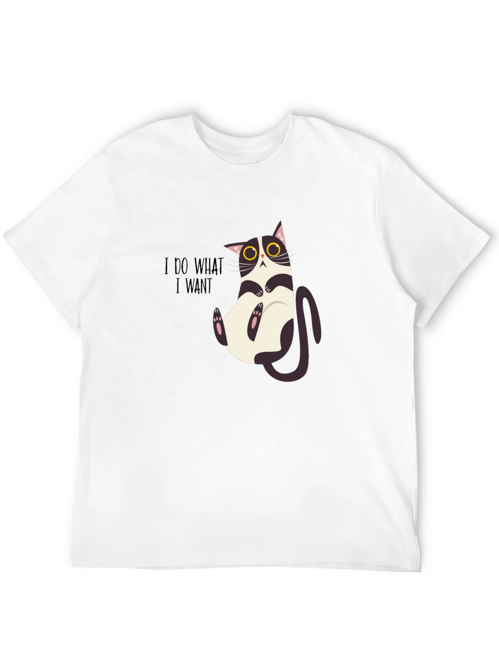 I Do What I Want Funny Cat Graphic Tee