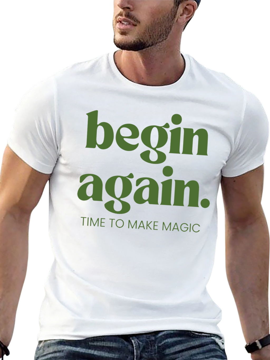 Begin Again Graphic Tee - Time to Make Magic