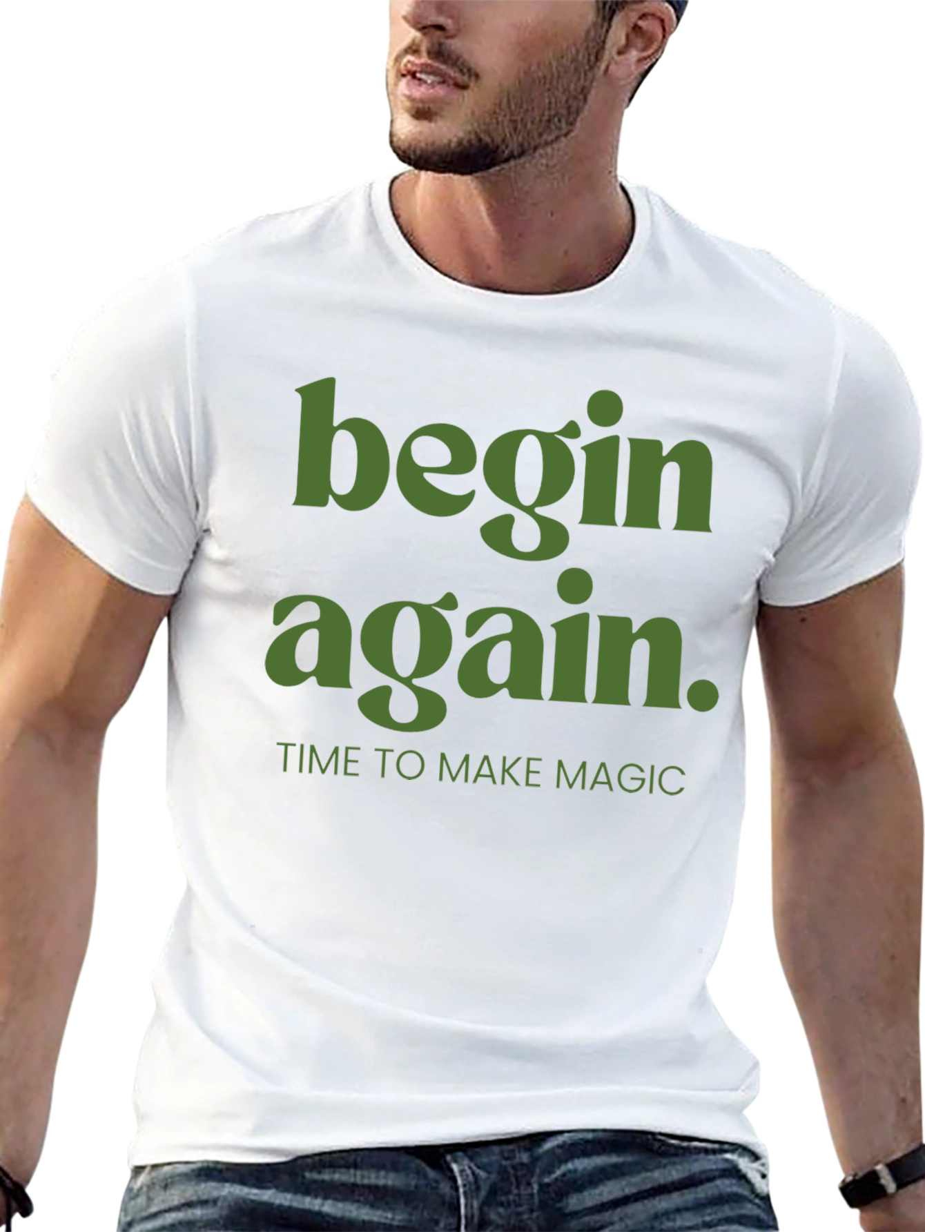 Begin Again Graphic Tee - Time to Make Magic