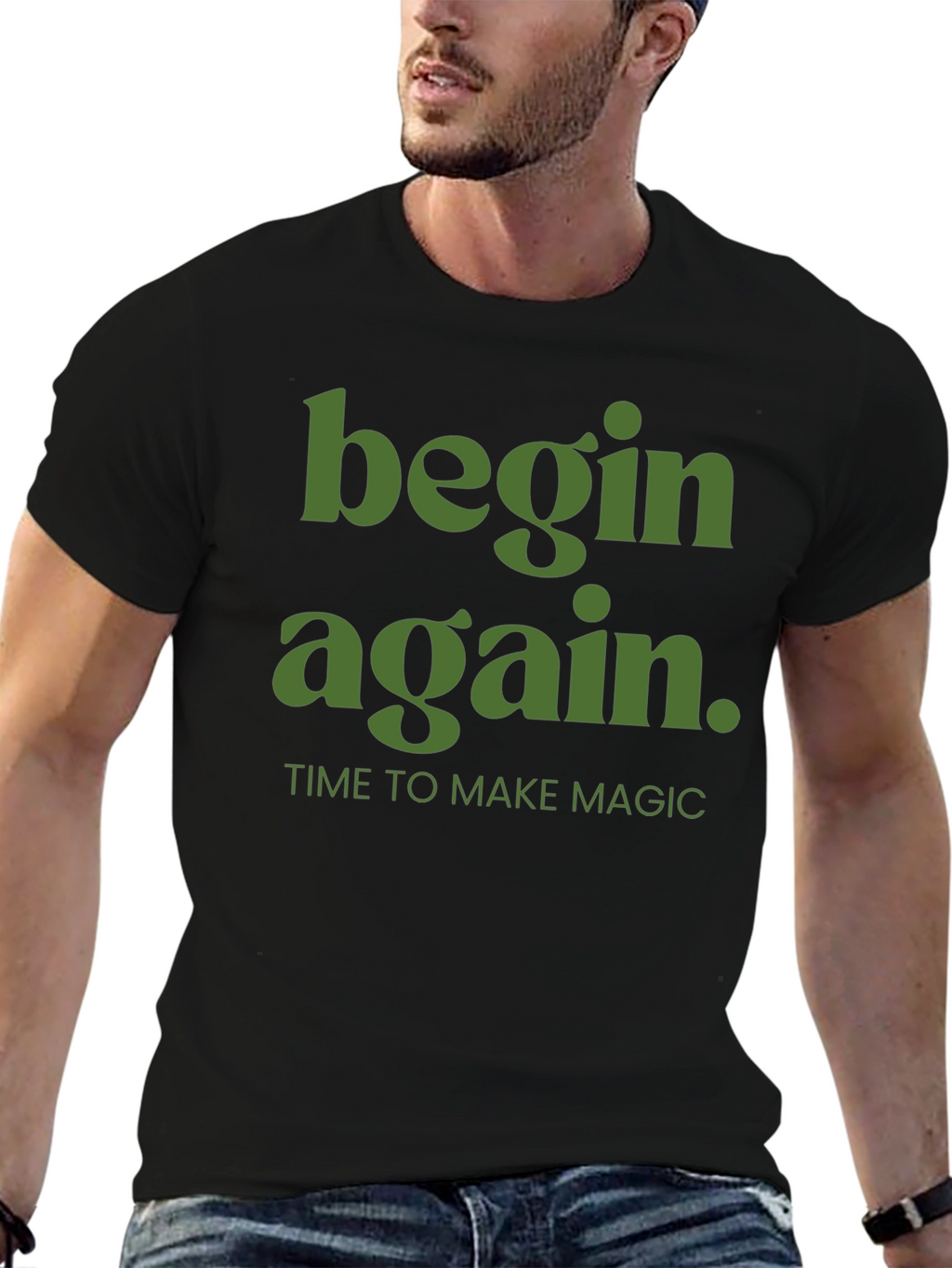 Begin Again Graphic Tee - Time to Make Magic