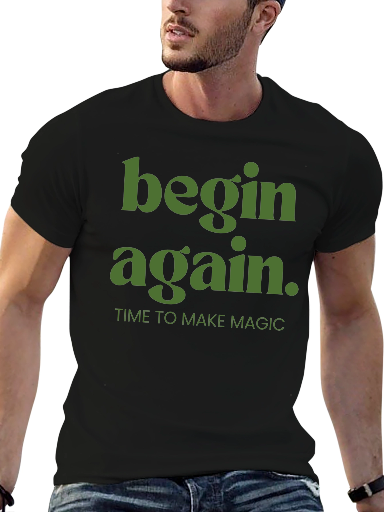 Begin Again Graphic Tee - Time to Make Magic