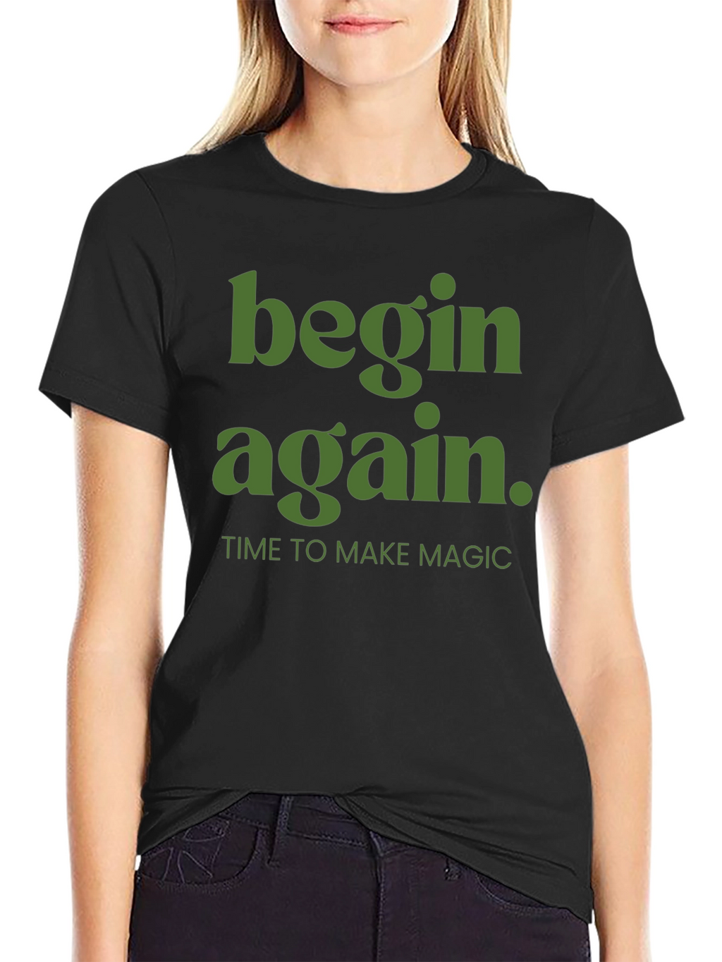 Begin Again Graphic Tee - Time to Make Magic
