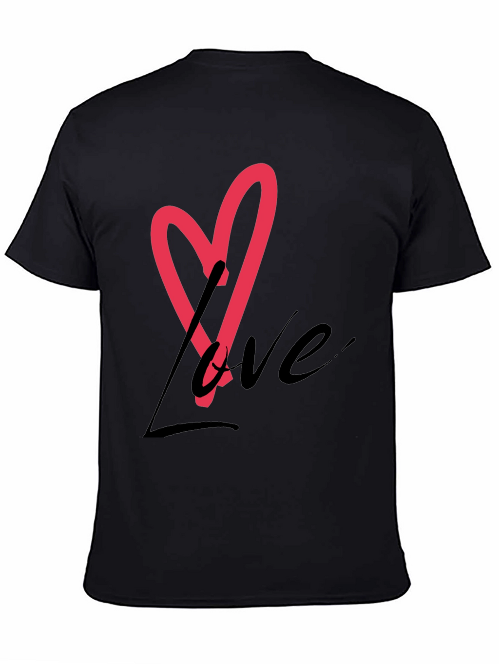 Love Heart Graphic Tee - Stylish Casual Wear