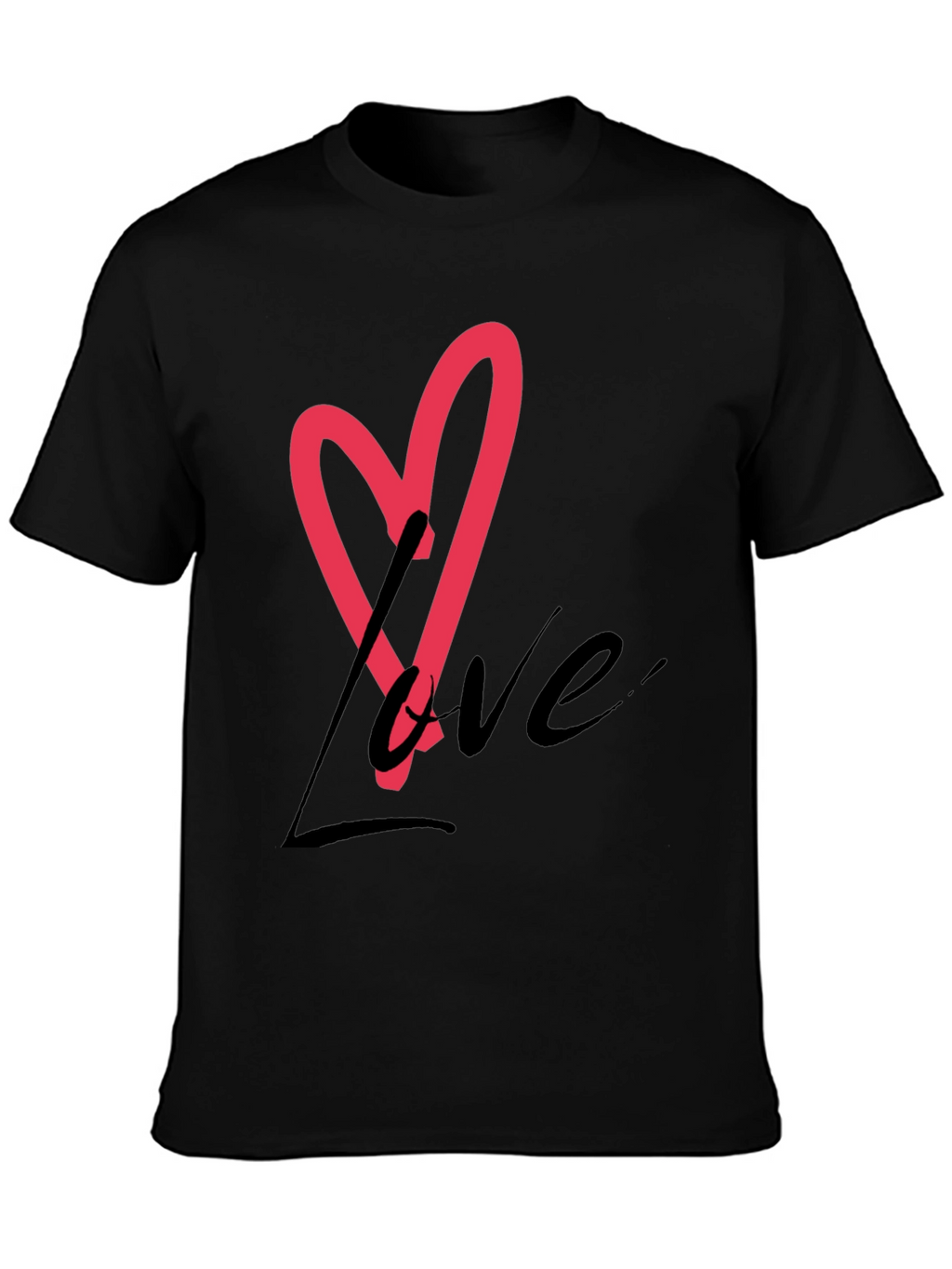 Love Heart Graphic Tee - Stylish Casual Wear
