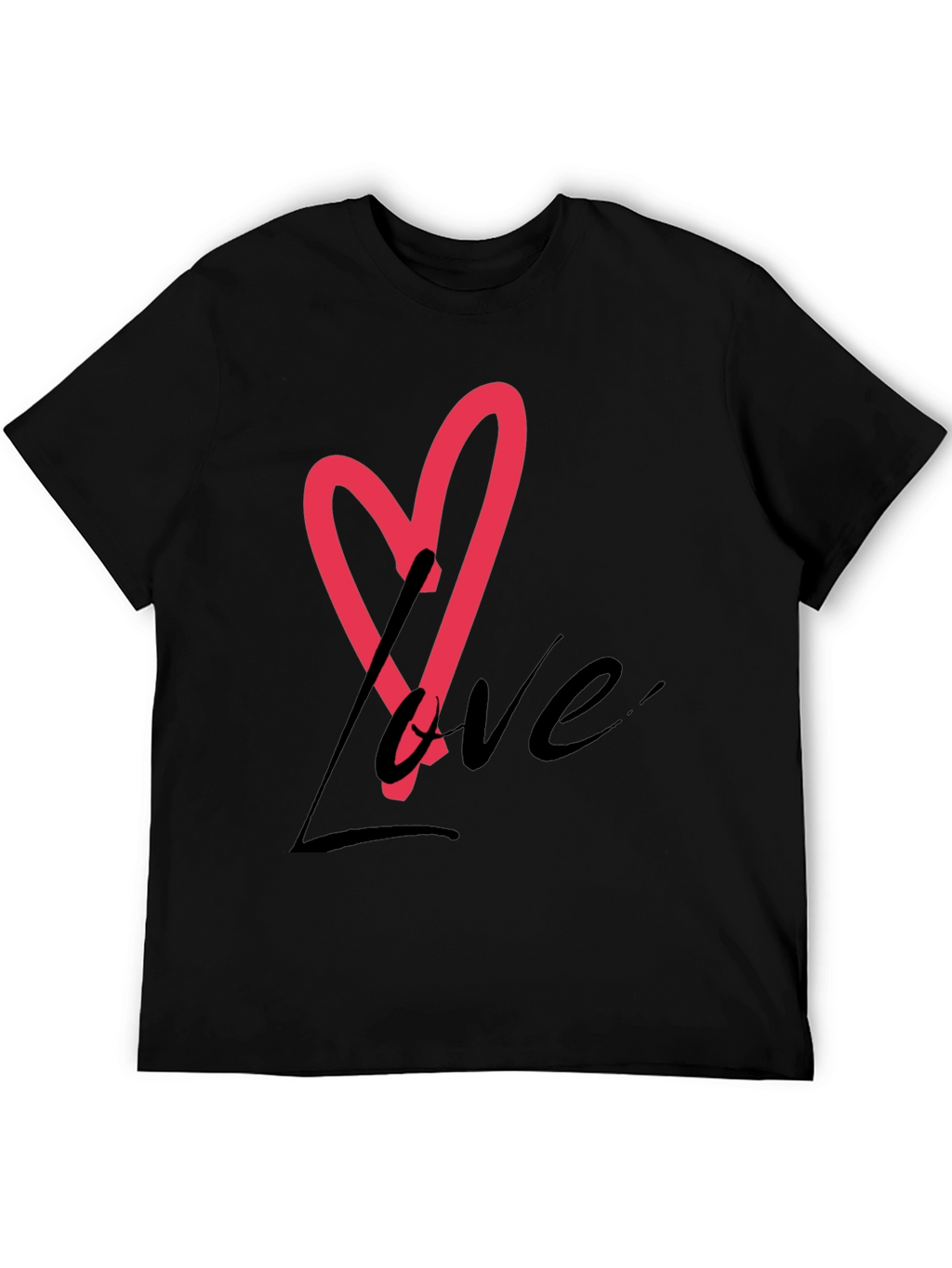 Love Heart Graphic Tee - Stylish Casual Wear