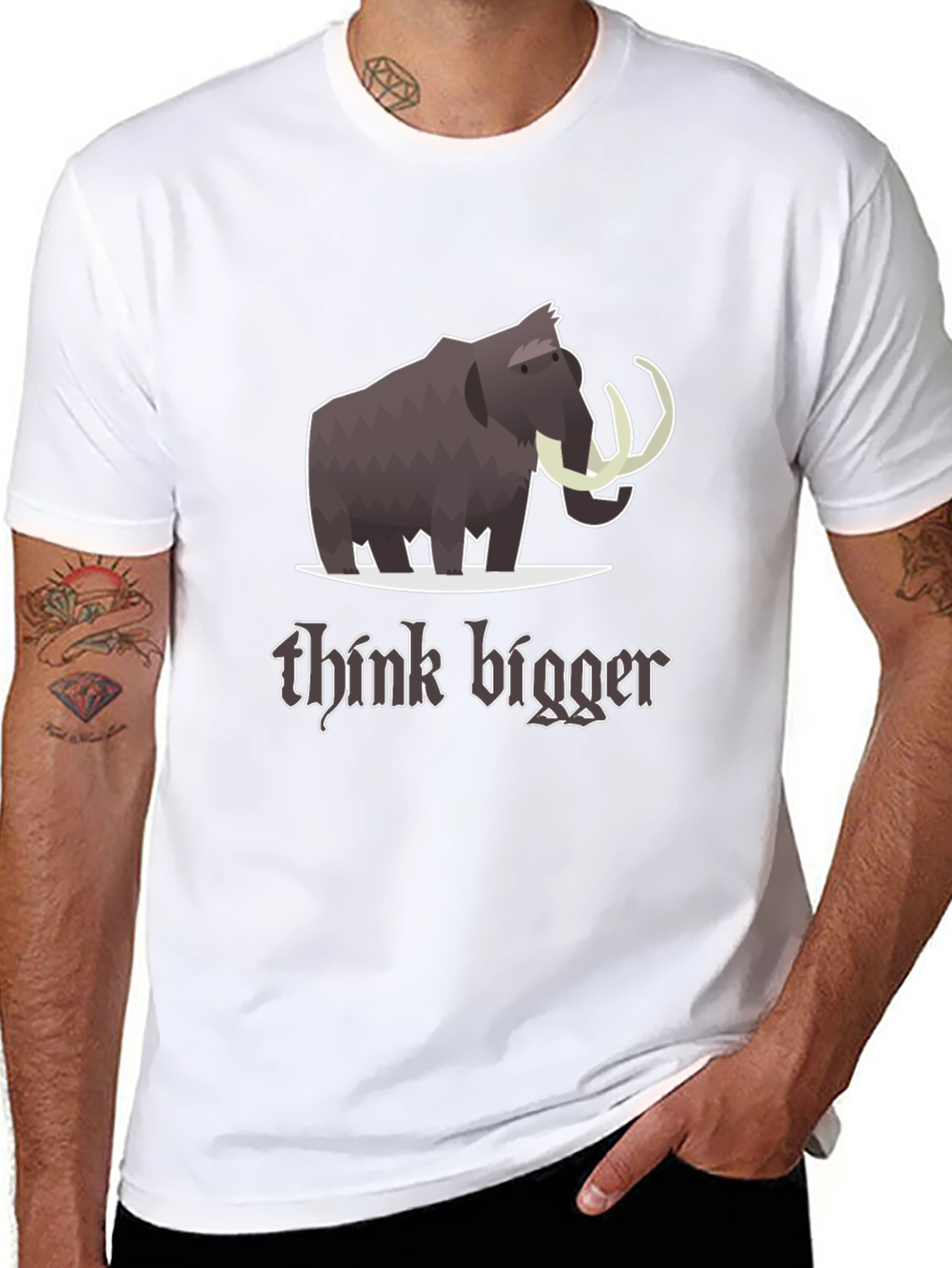 Think Bigger Mammoth Graphic T-Shirt