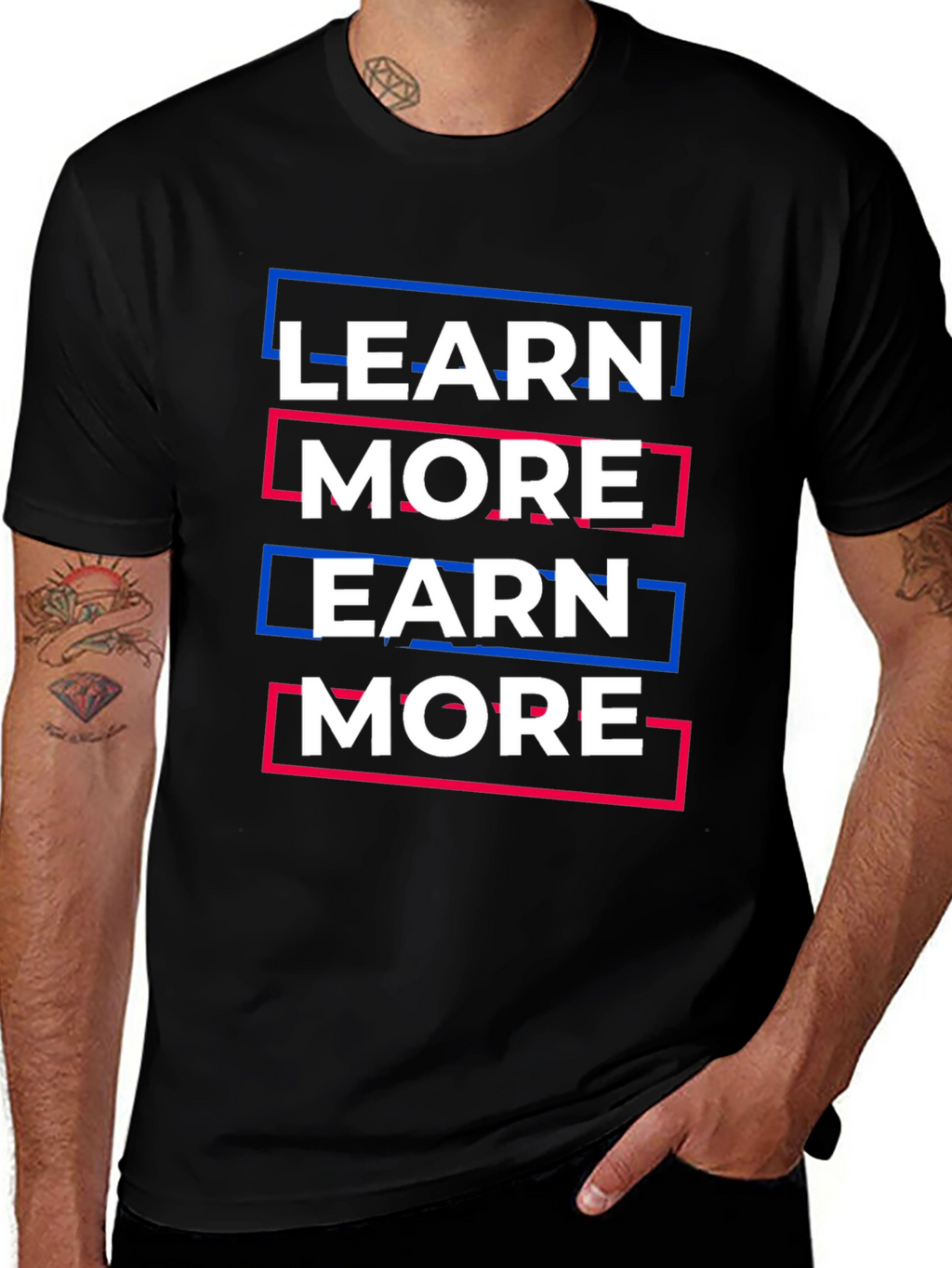 Learn More Earn More Graphic Tee
