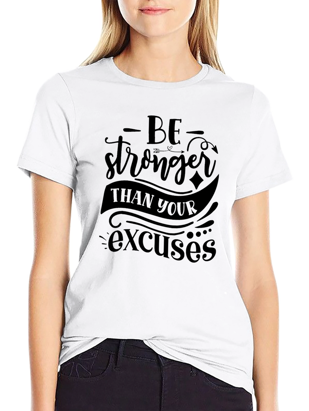 Motivational Be Stronger Graphic T-Shirt