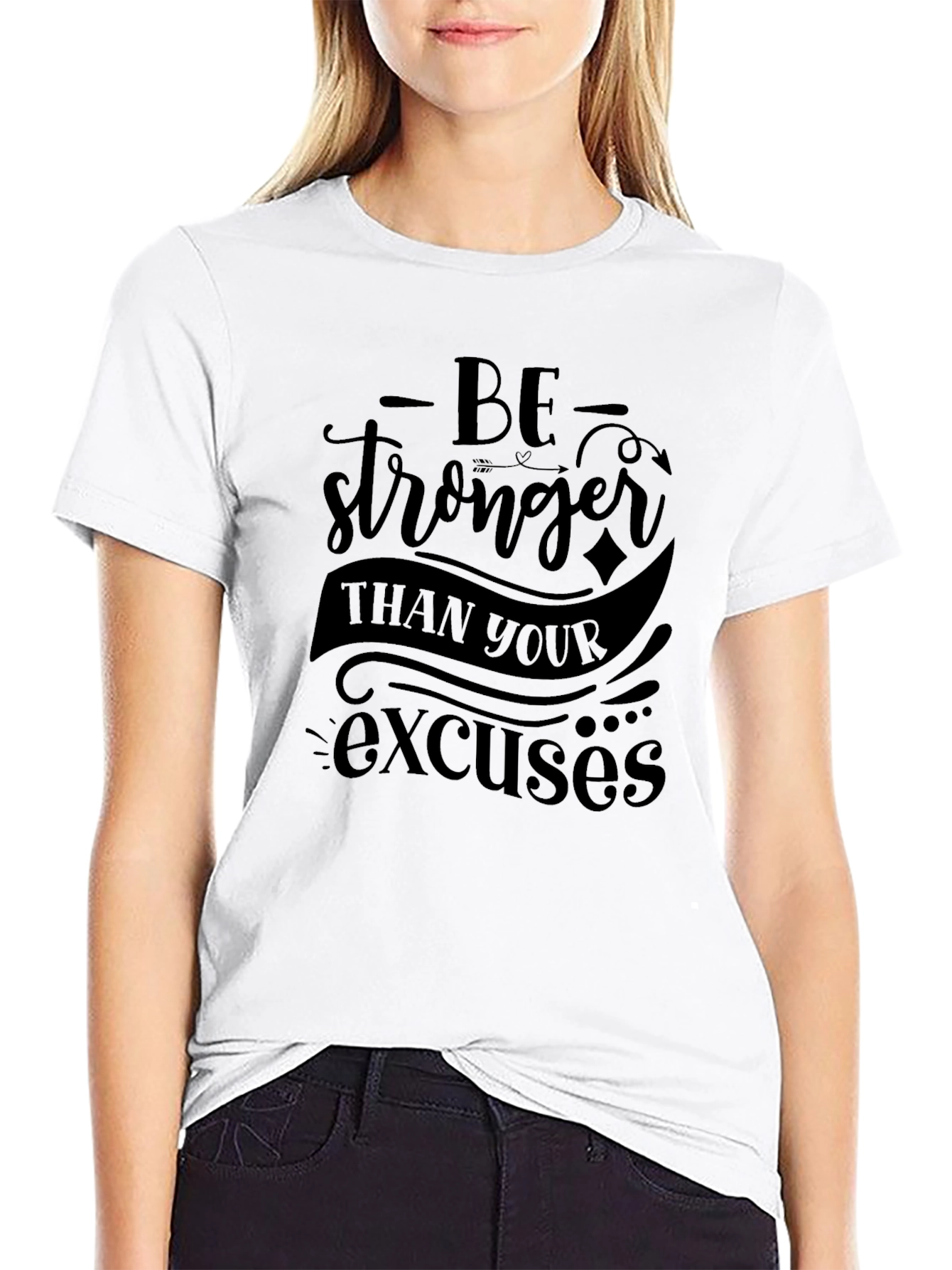 Motivational Be Stronger Graphic T-Shirt
