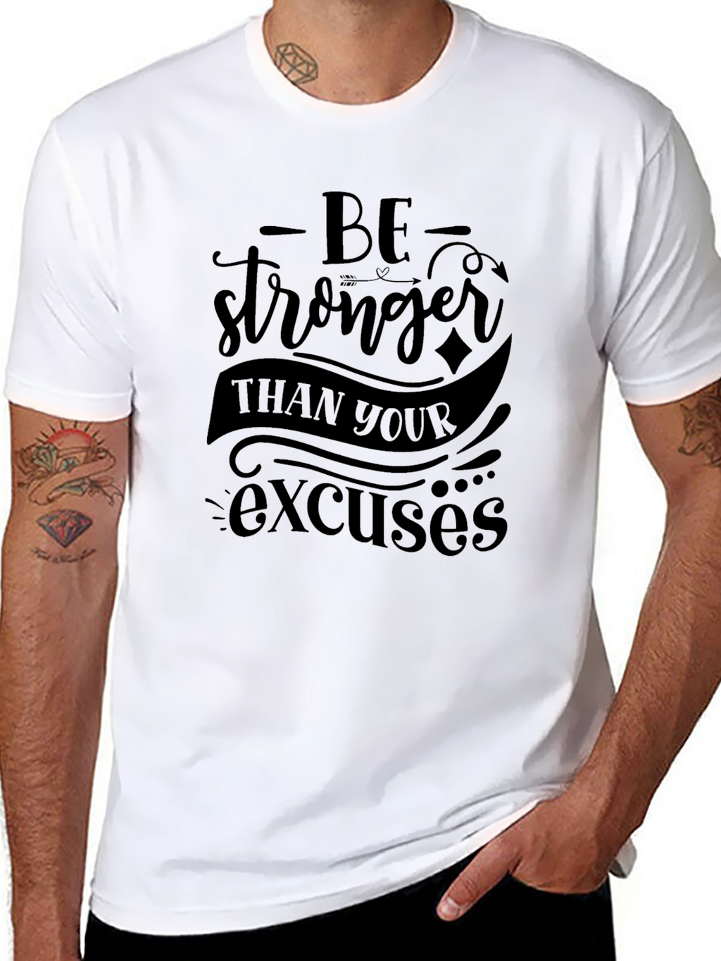 Motivational Be Stronger Graphic T-Shirt