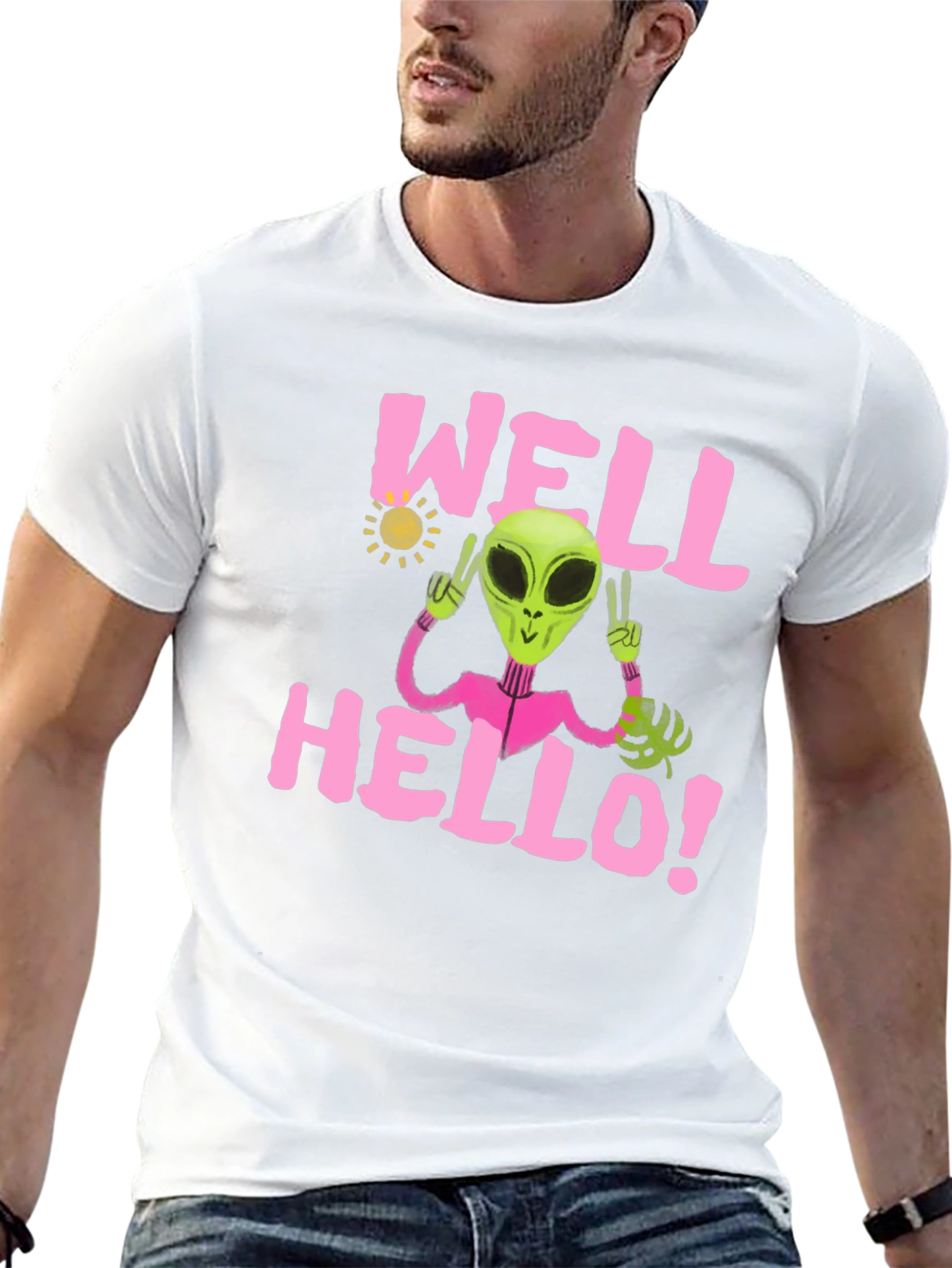 Alien Peace T-Shirt - Well Hello! Graphic Tee