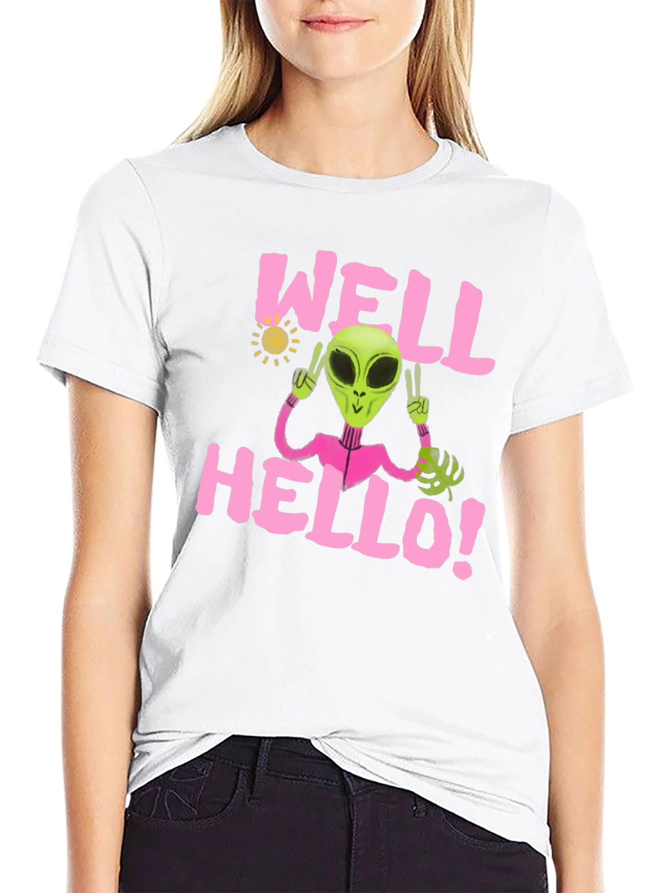 Alien Peace T-Shirt - Well Hello! Graphic Tee