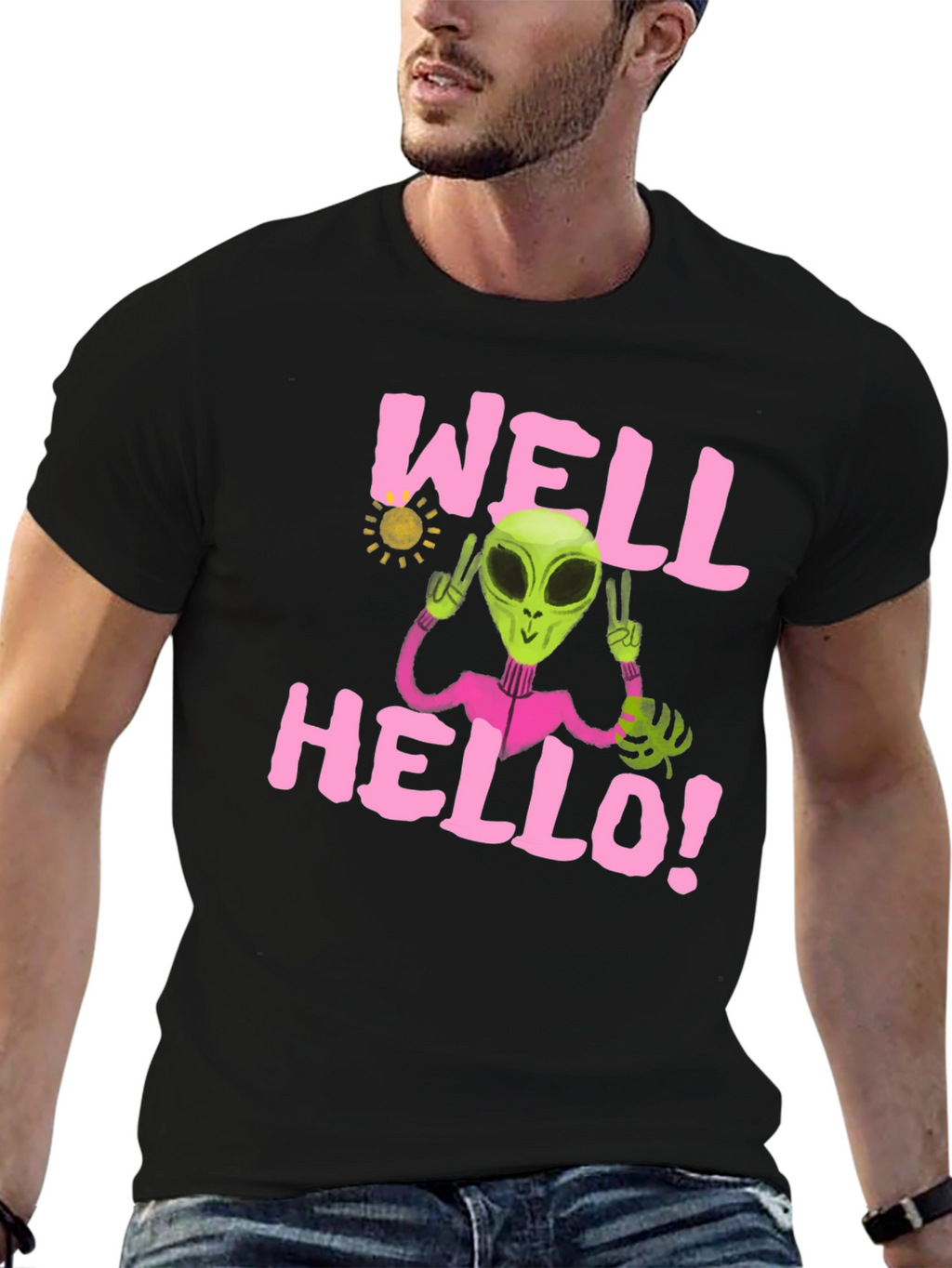 Alien Peace T-Shirt - Well Hello! Graphic Tee