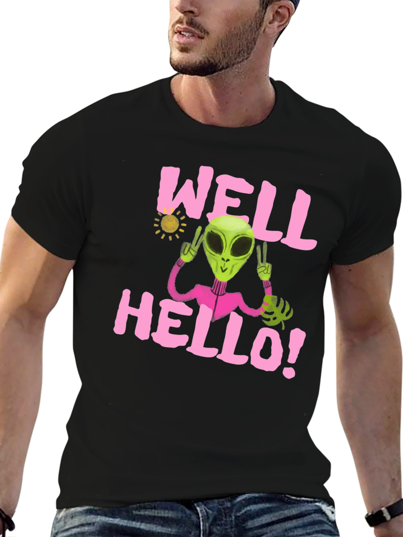 Alien Peace T-Shirt - Well Hello! Graphic Tee