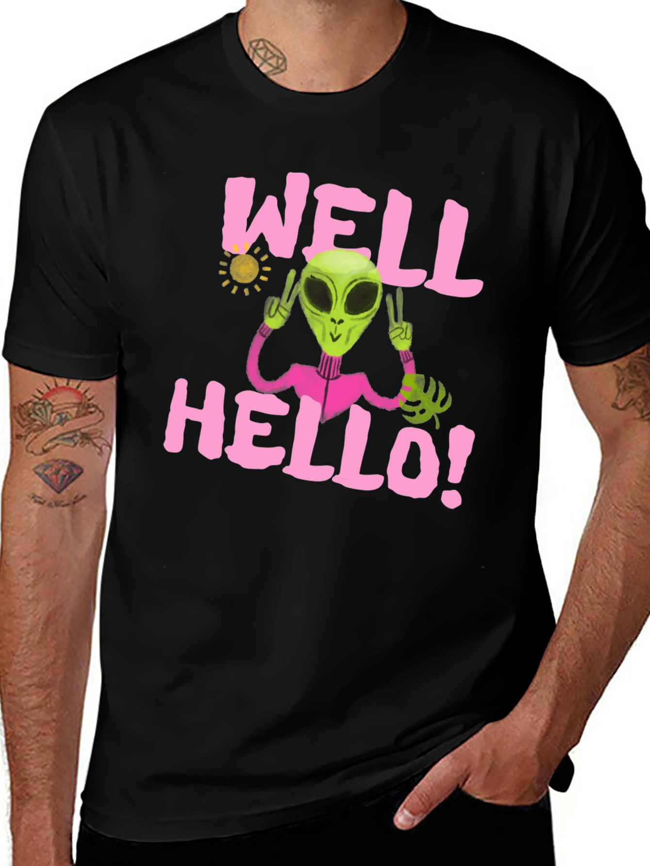 Alien Peace T-Shirt - Well Hello! Graphic Tee