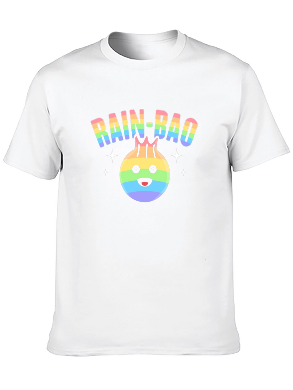 Rainbow Dumpling Graphic T-Shirt - Rain-Bao Pride