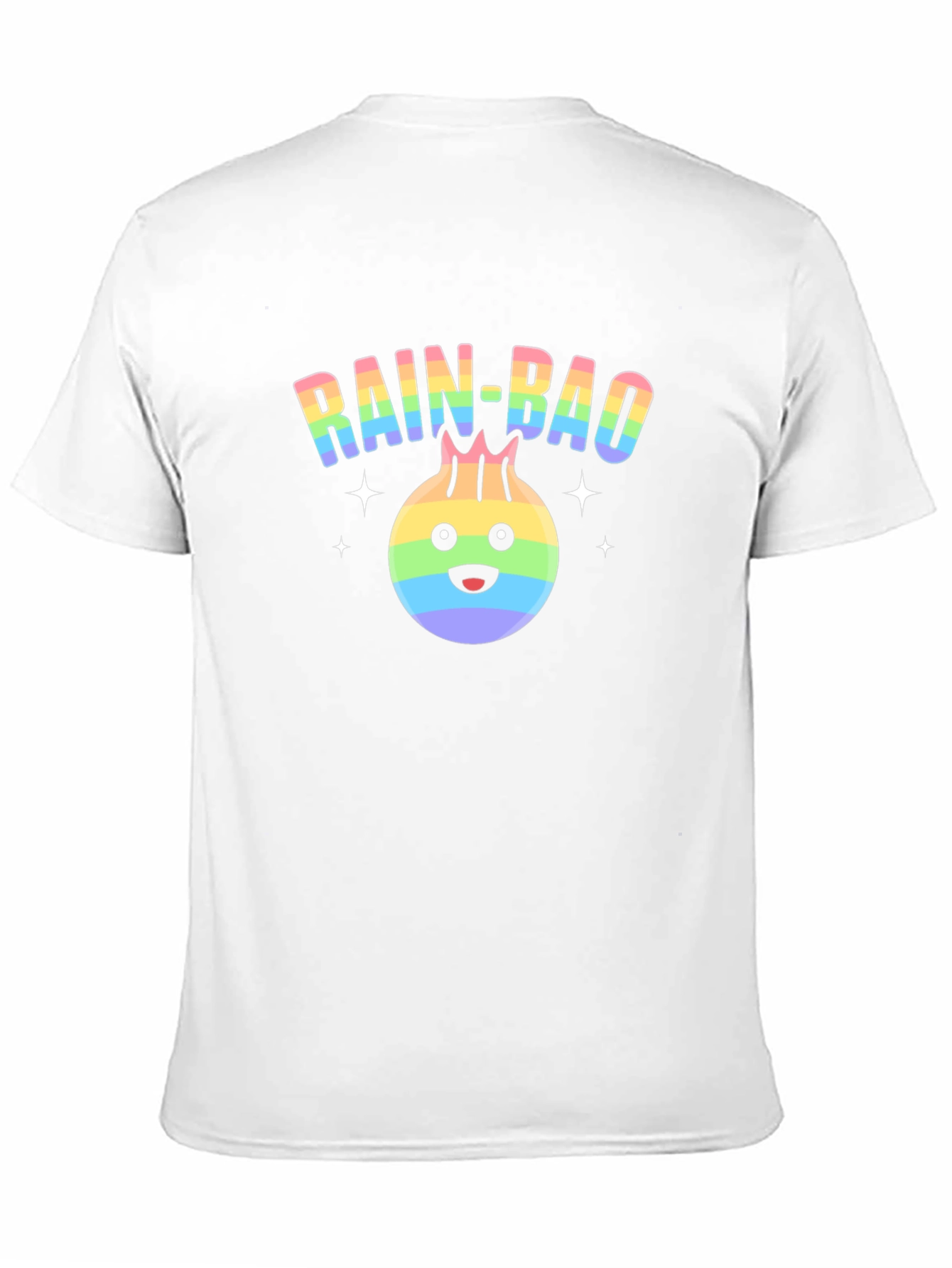 Rainbow Dumpling Graphic T-Shirt - Rain-Bao Pride