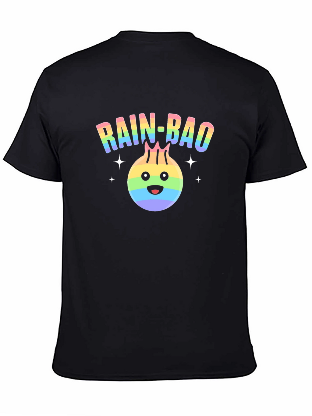 Rainbow Dumpling Graphic T-Shirt - Rain-Bao Pride