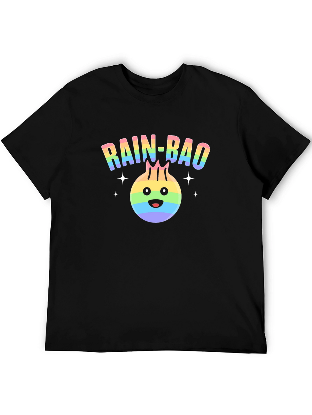 Rainbow Dumpling Graphic T-Shirt - Rain-Bao Pride