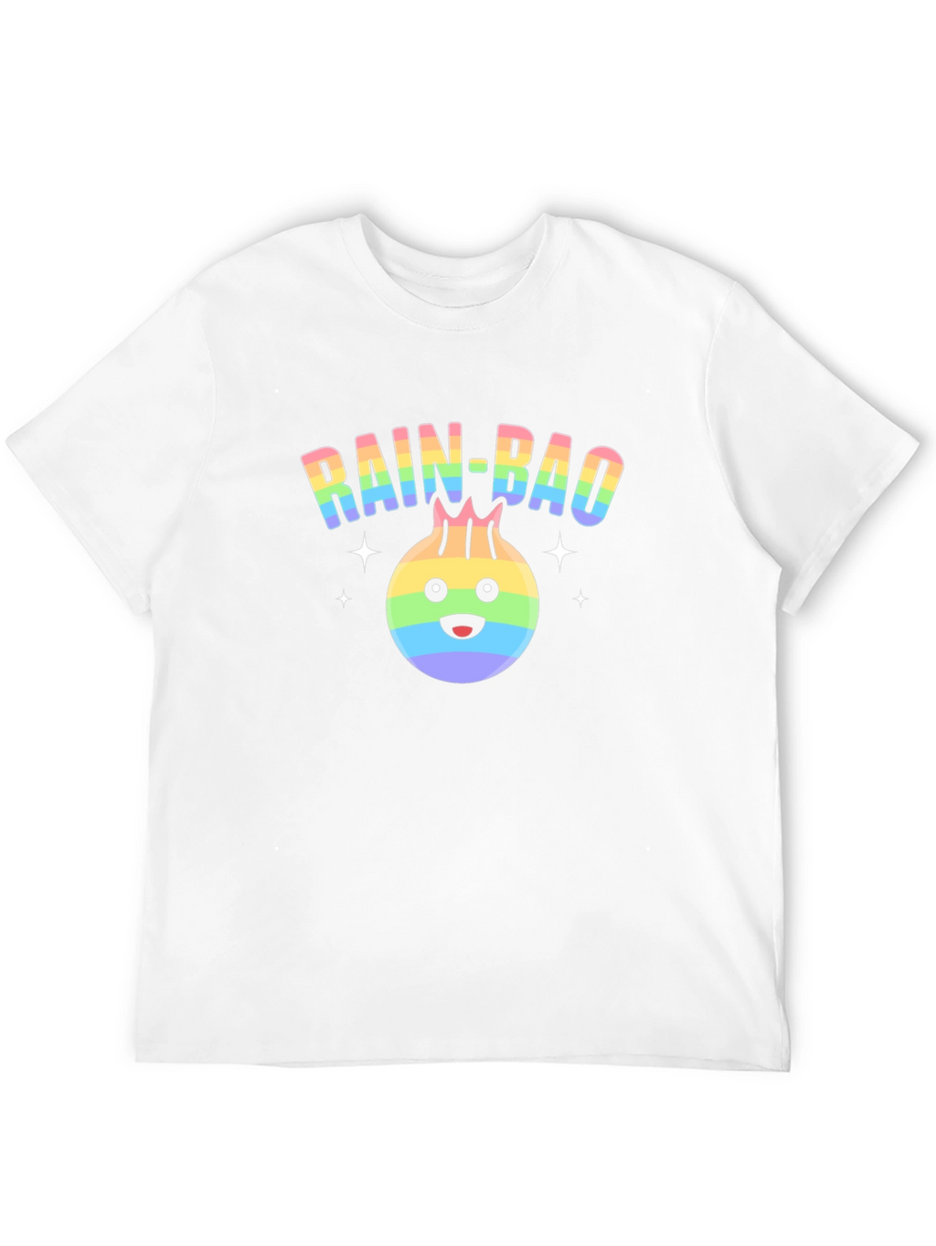 Rainbow Dumpling Graphic T-Shirt - Rain-Bao Pride