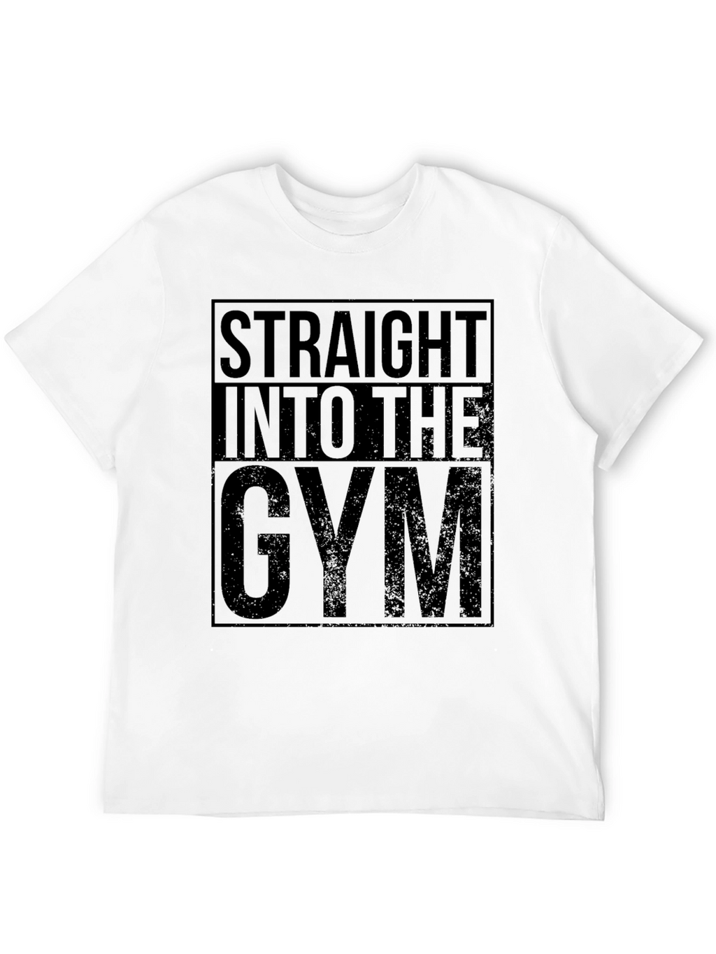 Straight Into The Gym Graphic Tee - Black