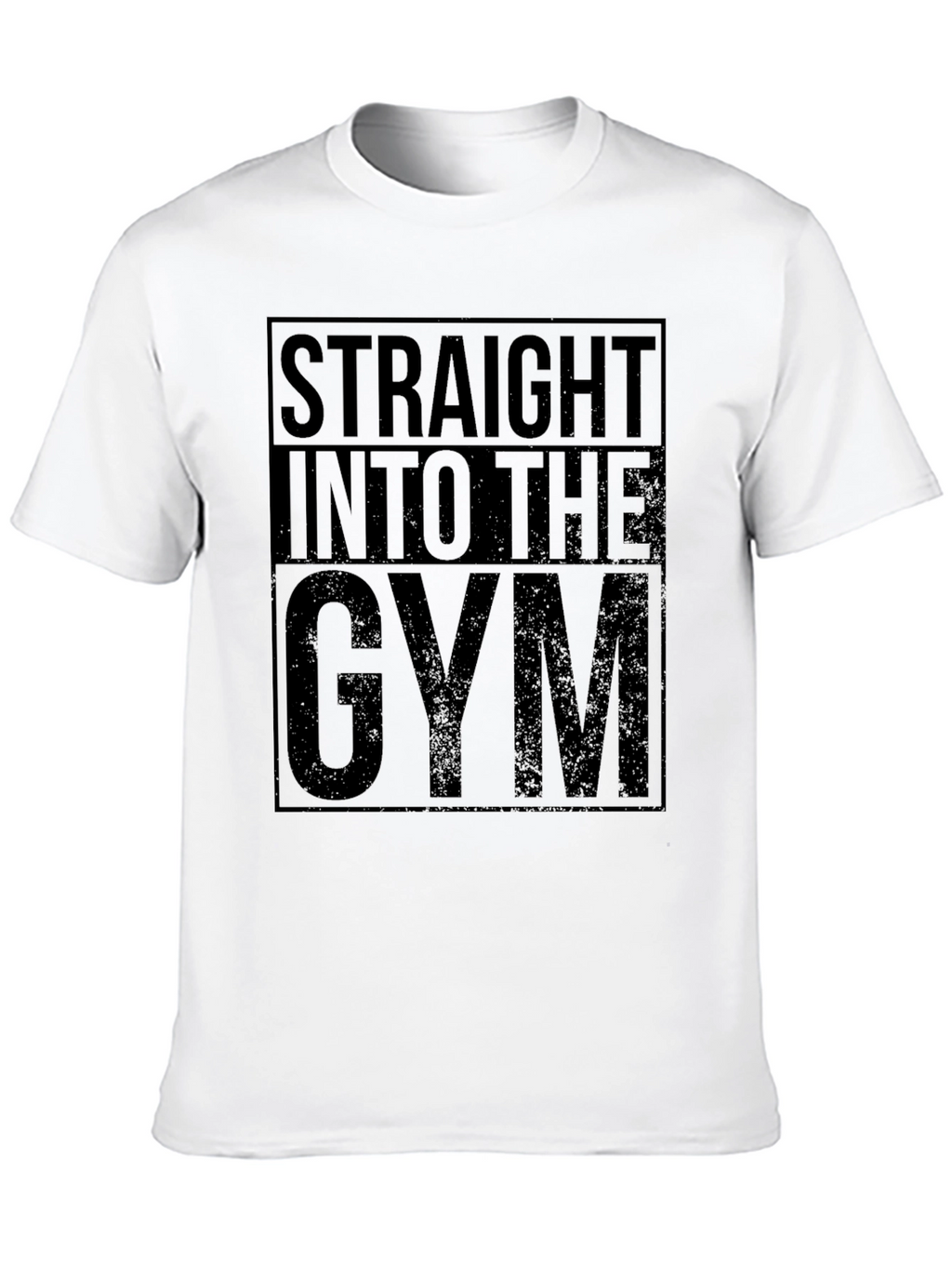 Straight Into The Gym Graphic Tee - Black