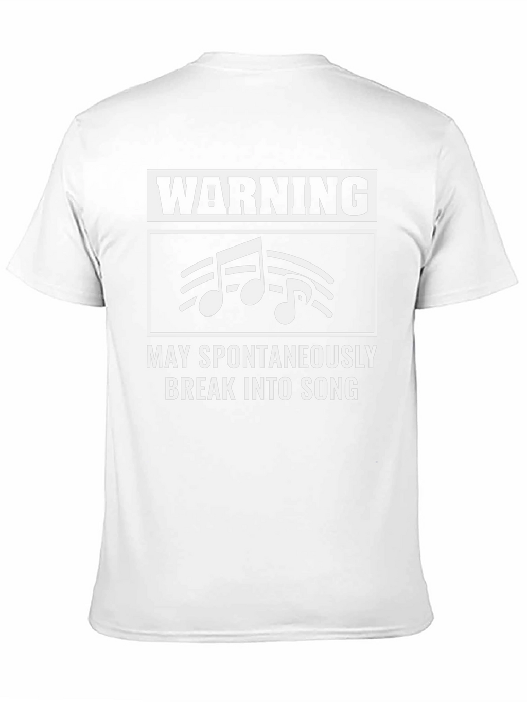 Warning: May Spontaneously Break into Song T-Shirt