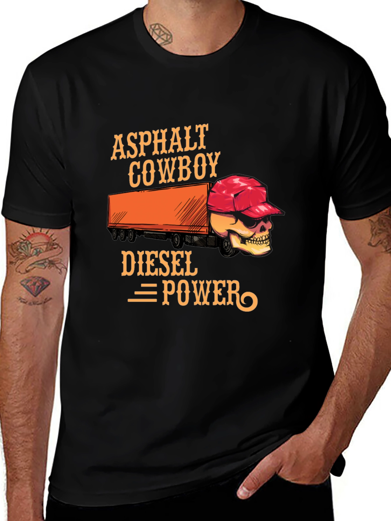 Asphalt Cowboy Diesel Power T-Shirt