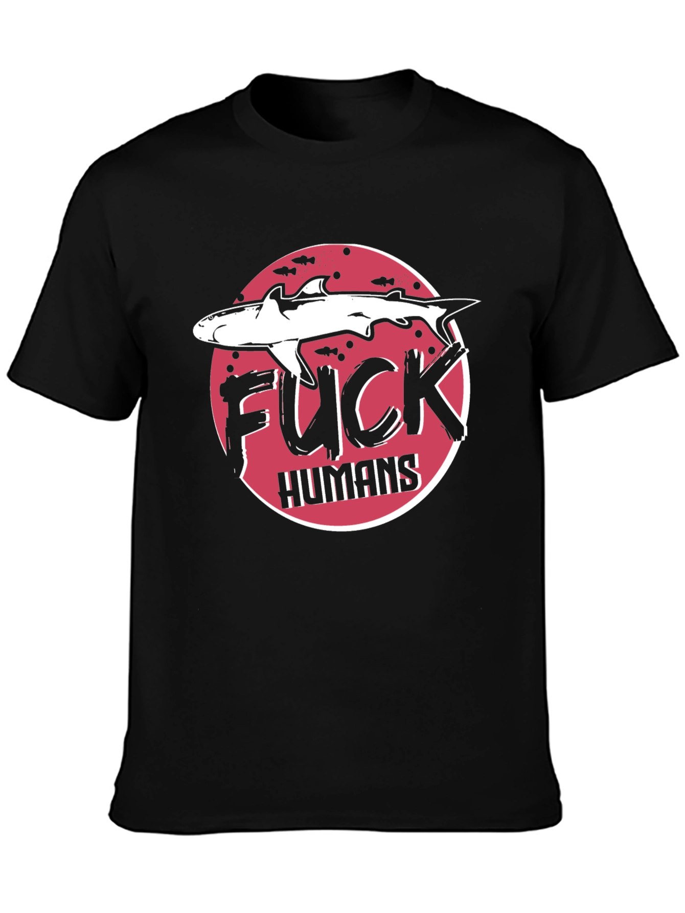 Shark F*CK HUMANS Graphic Tee