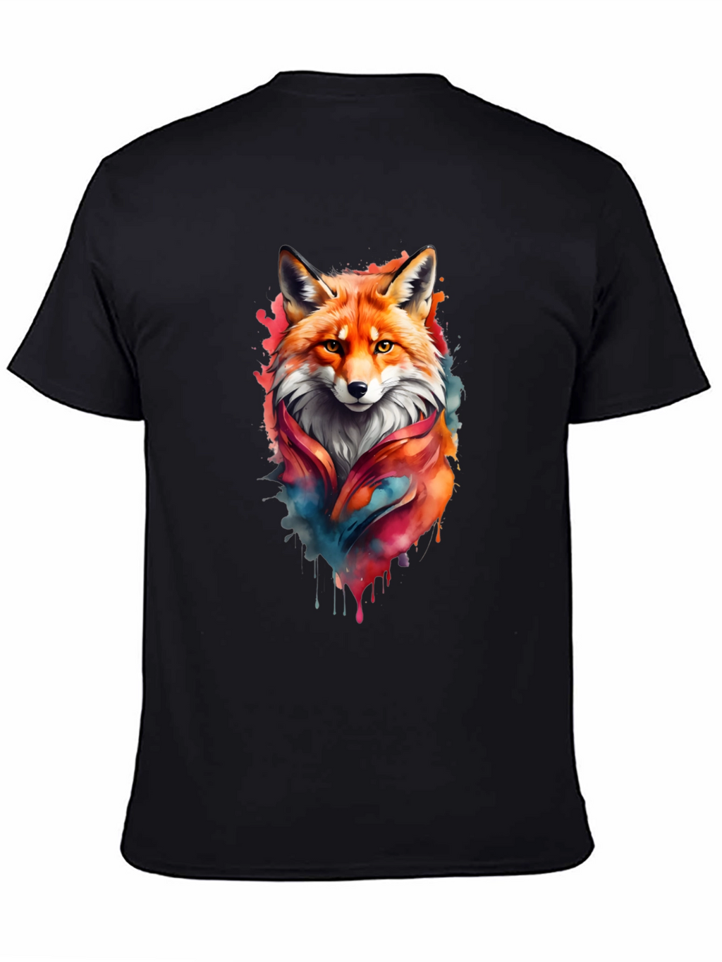Fox Watercolor Graphic T-Shirt