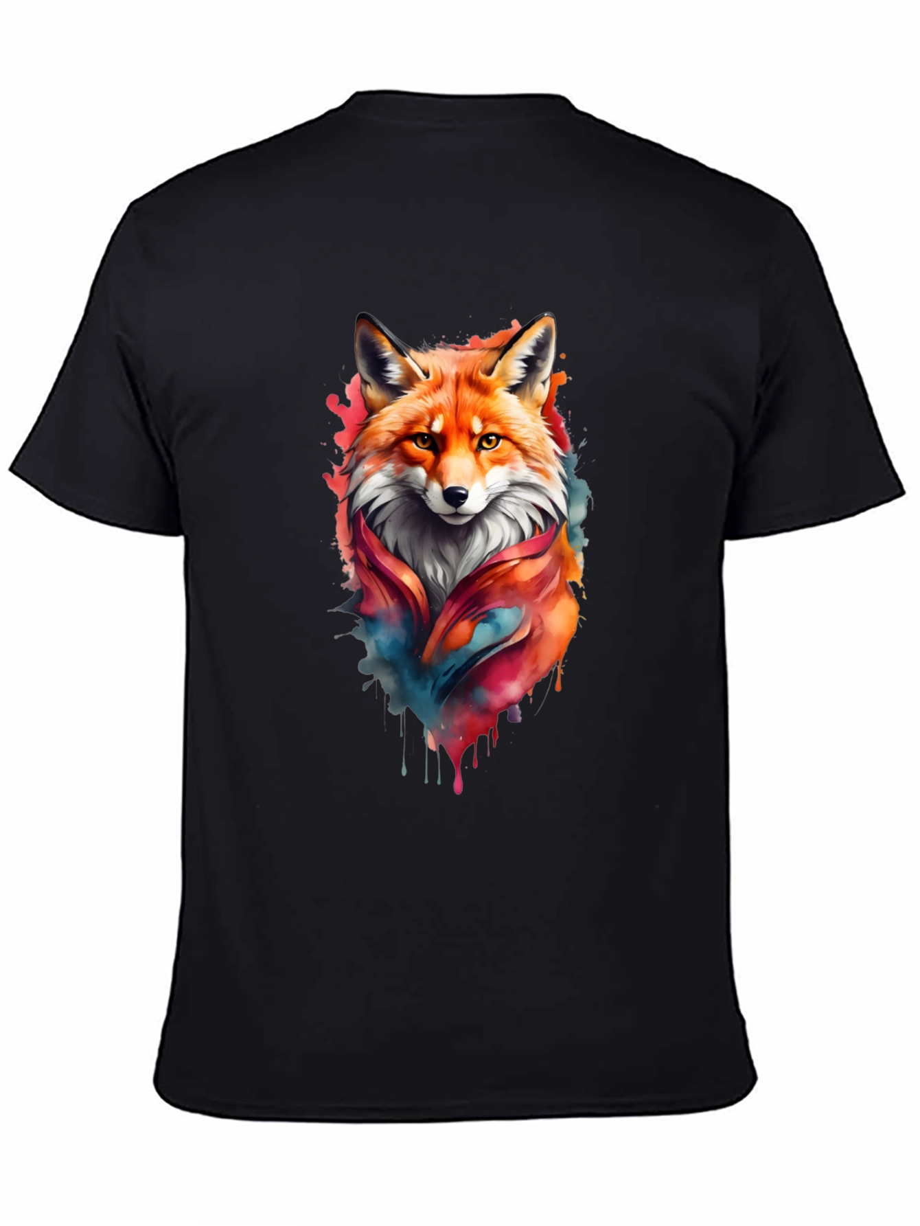 Fox Watercolor Graphic T-Shirt