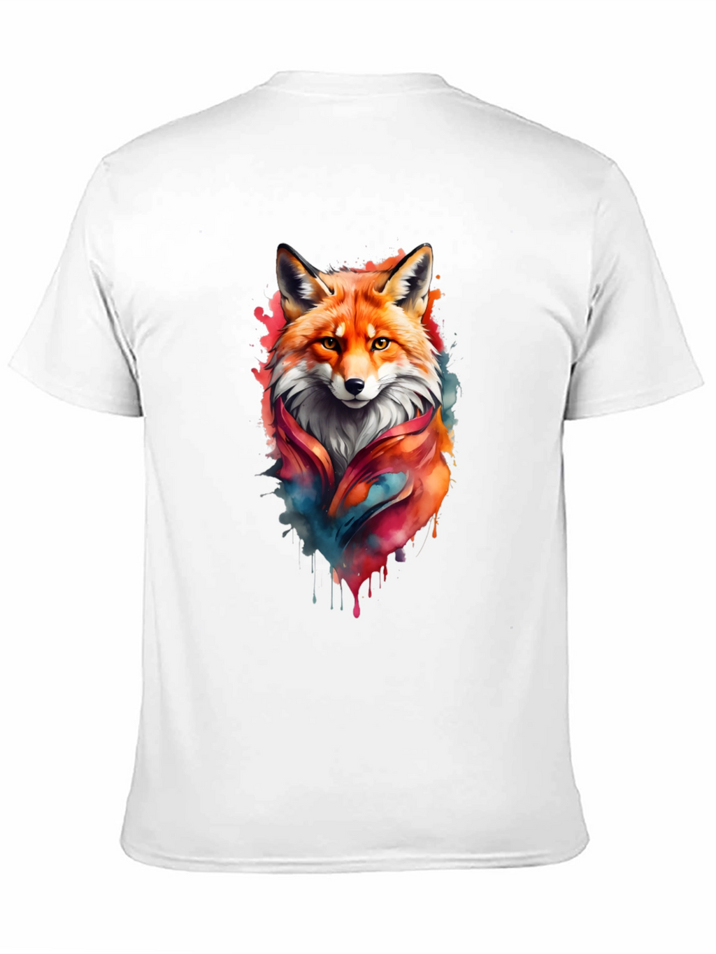 Fox Watercolor Graphic T-Shirt