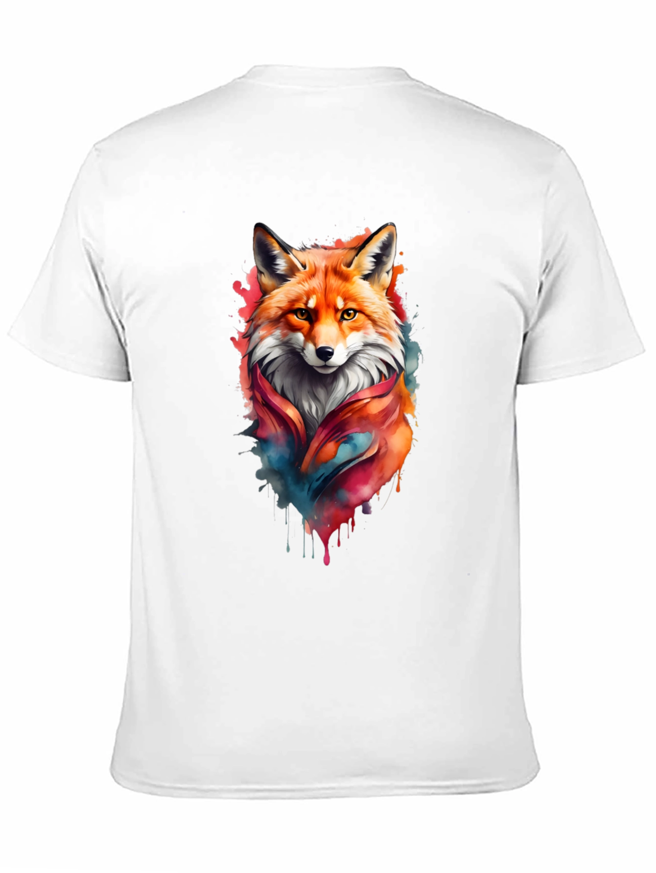 Fox Watercolor Graphic T-Shirt