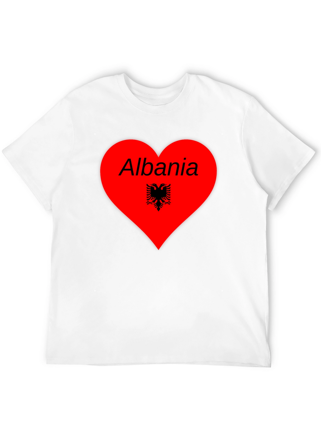 Albania Heart T-Shirt - Show Your Love!