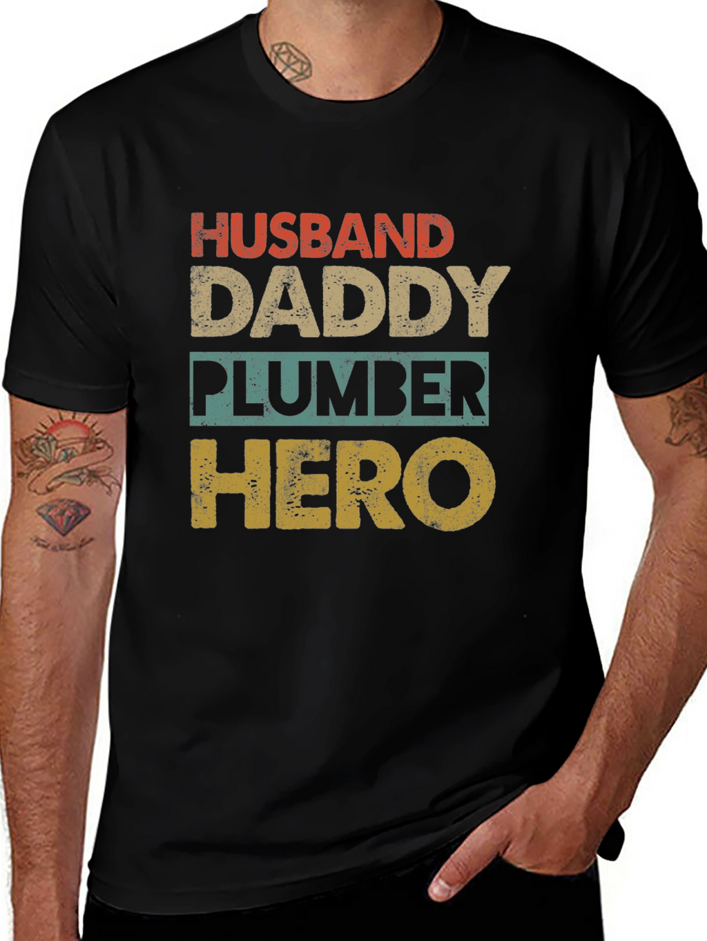 Husband Daddy Plumber Hero T-Shirt