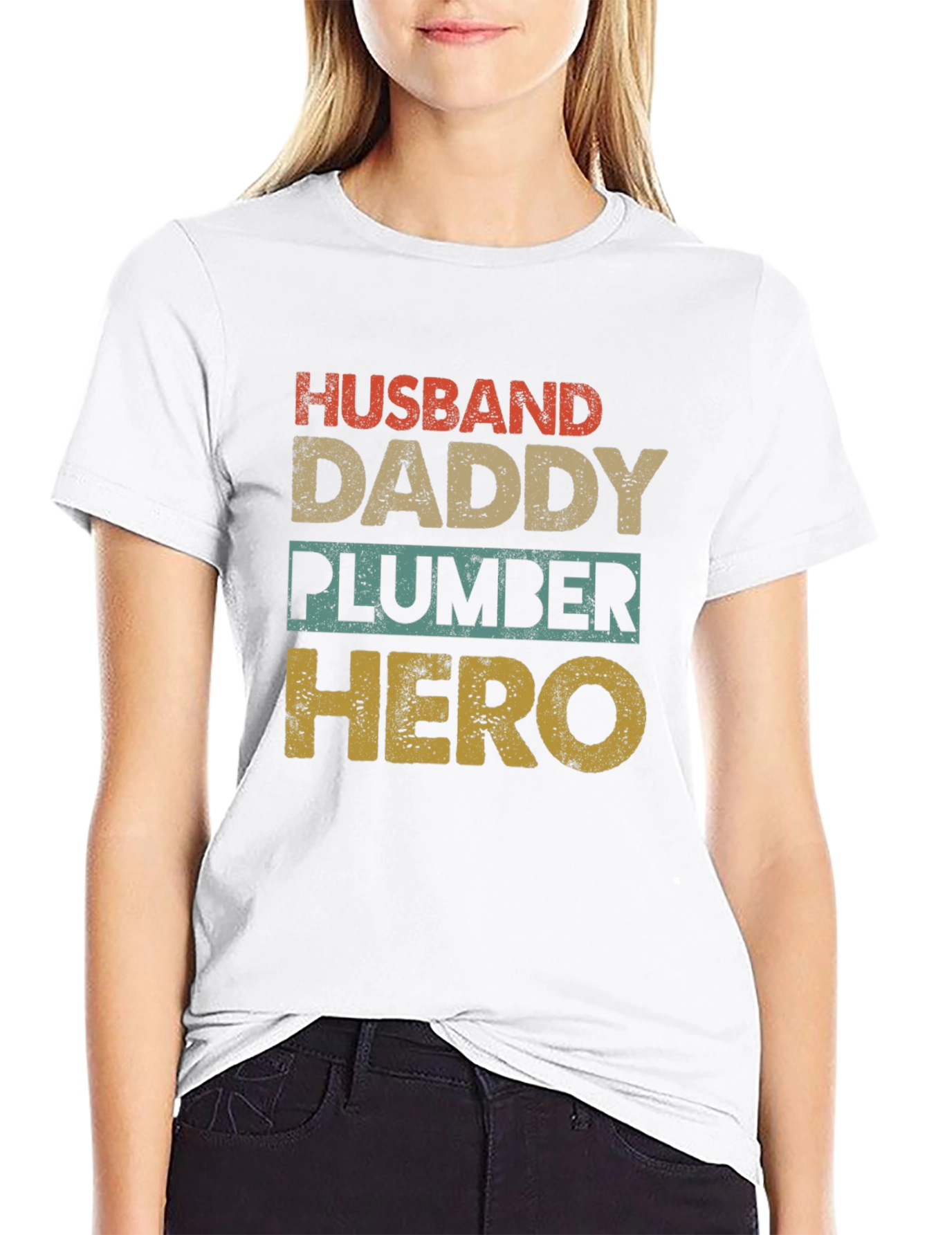 Husband Daddy Plumber Hero T-Shirt