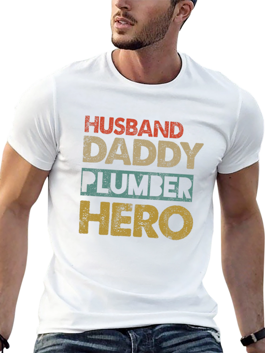 Husband Daddy Plumber Hero T-Shirt