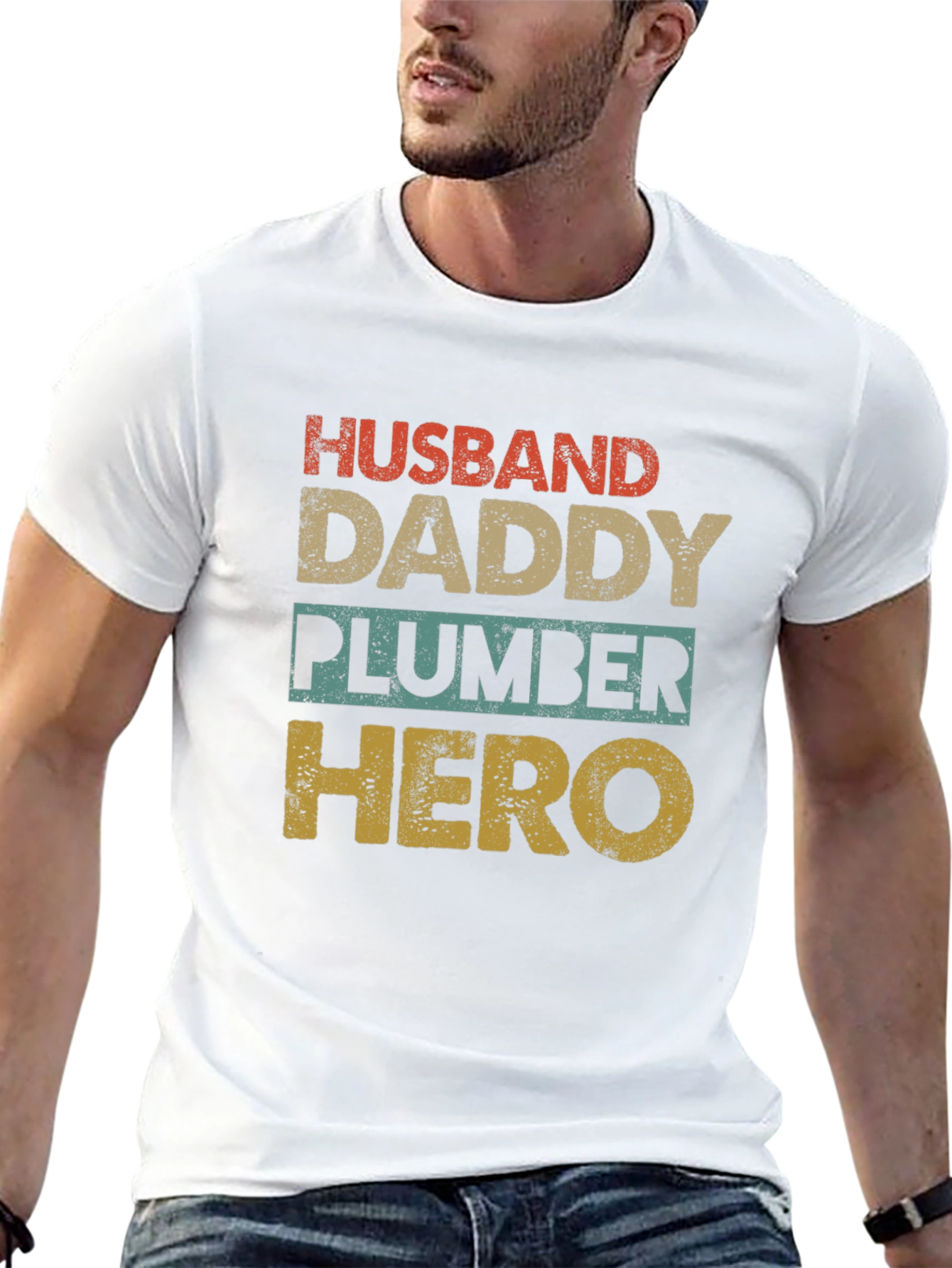 Husband Daddy Plumber Hero T-Shirt